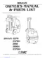 Preview: Owner's Manual And Parts List