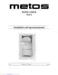 Preview: Installation And Operation Manual
