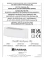 Preview: Instructions For Installation, Use And Maintenance Manual