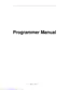 Preview: Programing Manual