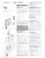 Preview: Instructions For Use And Installation
