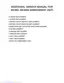 Preview: Additional Service Manual