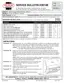 Preview: Service Bulletin