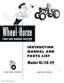 Preview: Instruction Manual And Parts List