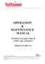 Preview: Operation & Maintenance Manual