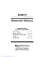 Preview: Operator's Manual
