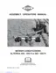 Preview: Assembly & Operators Manual