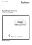 Preview: Operating Instructions