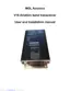 Preview: User And Installation Manual