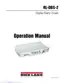 Preview: Operation Manual