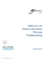 Preview: Safety And Use General Information, Warranty Troubleshooting