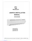 Preview: User And Installation Manual