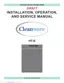 Preview: Installation, Operation And Service Manual