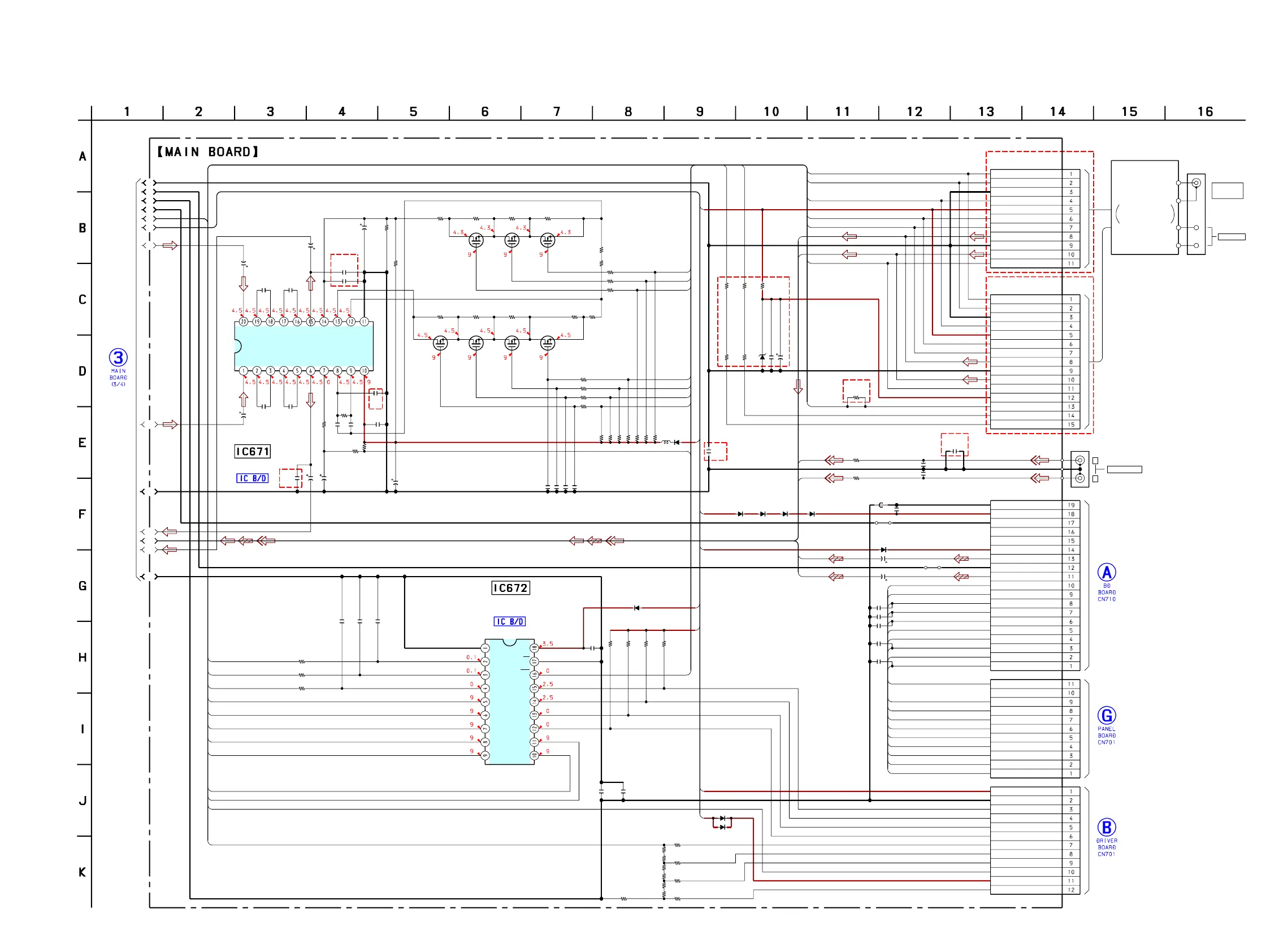 Sony Aiwa CX-JS3 - Schematic Diagram - MAIN Section (4;4)