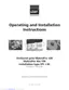 Preview: Operating And Installation Instructions