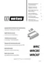 Preview: Operation Manual And Installation Instructions