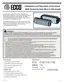 Preview: Assembly, Installation And Operation Instructions