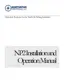 Preview: Installation And Operation Manual