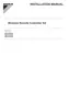 Preview: Installation Manual