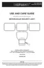 Preview: Use And Care Guide