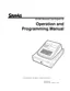 Preview: Operation And Programming Manual