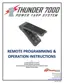 Preview: Remote Programming & Operation Instructions