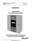 Preview: Programming, Installation, Maintenance  And Operating Instruction Manual