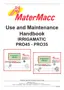 Preview: Use And Maintenance Handbook