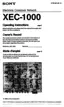 Preview: Operating Instructions