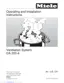 Preview: Operating And Installation Instructions
