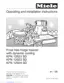 Preview: Operating And Installation Manual