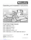 Preview: Operating And Installation Instructions