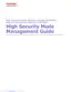 Preview: High Security Mode Management Guide