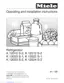 Preview: Operating And Installation Manual
