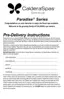 Preview: Pre-Delivery Instructions