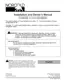 Preview: Installation And Owner's Manual