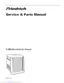 Preview: Service And Parts Manual