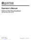Preview: Operator's Manual