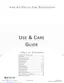 Preview: Use & Care Guide