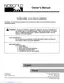 Preview: Owner's Manual