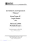Preview: Installation And Operation Manual