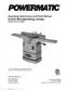 Preview: Operating Instructions And Parts Manual