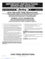 Preview: Important Instructions & Operating Manual