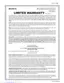 Preview: Limited Warranty
