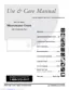 Preview: Use & Care Manual