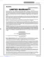 Preview: Limited Warranty