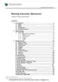 Preview: Working Instruction, Mechanical