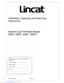 Preview: Installation, Operating And Servicing Instructions
