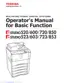 Preview: Operator's Manual