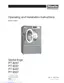 Preview: Operating And Installation Instructions